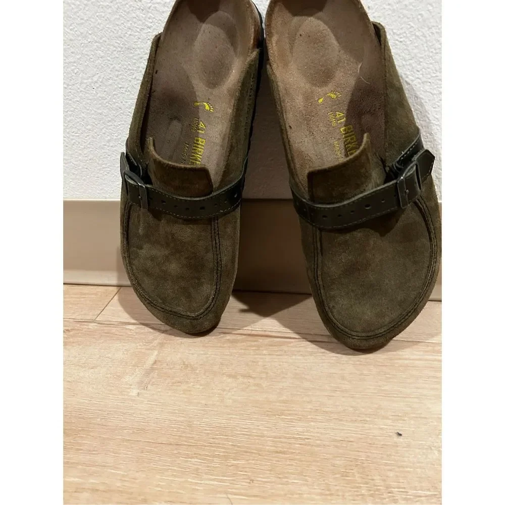 Beautiful pair of Birkenstock Buckley Clogs 41/10 women’s - Picture 3 of 11